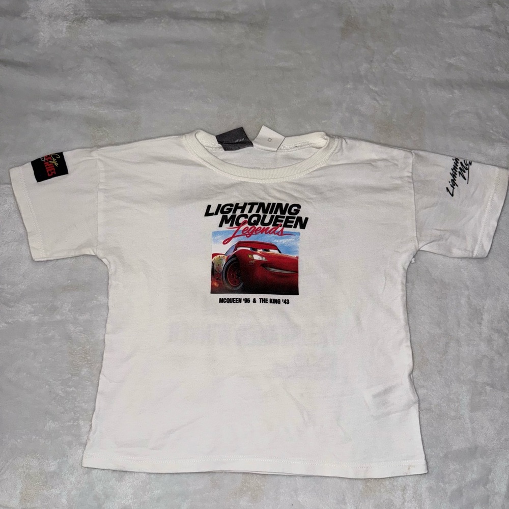 Zara Kids Lightning McQueen White T-Shirt